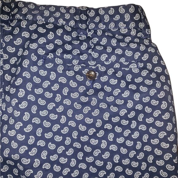 J. CREW Mens Paisley Stretch Cotton Shorts In Deep Baltic 33 style h7386 - Picture 6 of 8